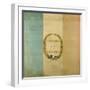 Tricolore with the Motto "Live Free or Die," 1792 (Painted Fabric)-null-Framed Giclee Print