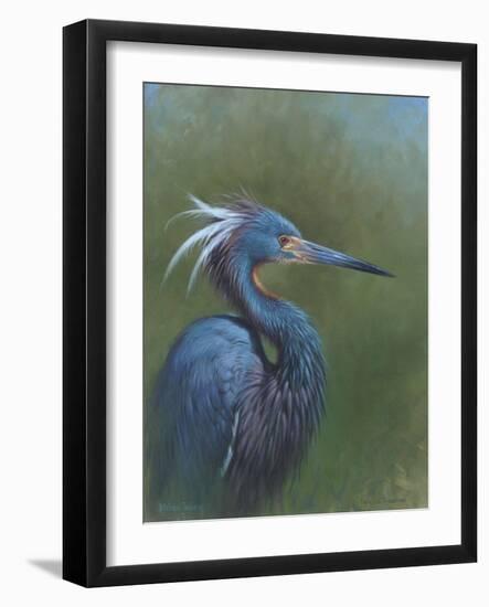 Tricolour Egret-Michael Jackson-Framed Premium Giclee Print