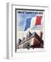 Tricolour over a French Town Hall-null-Framed Giclee Print