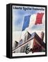 Tricolour over a French Town Hall-null-Framed Stretched Canvas