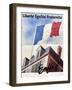 Tricolour over a French Town Hall-null-Framed Giclee Print