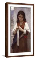 Tricoteuse-William Adolphe Bouguereau-Framed Giclee Print