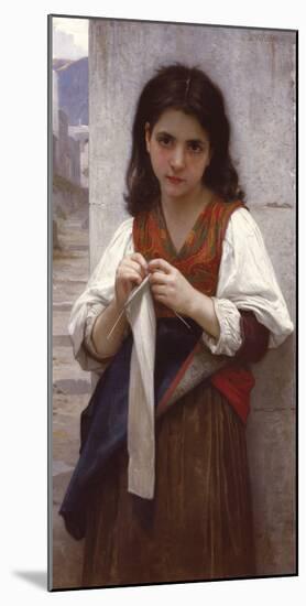 Tricoteuse-William Adolphe Bouguereau-Mounted Giclee Print