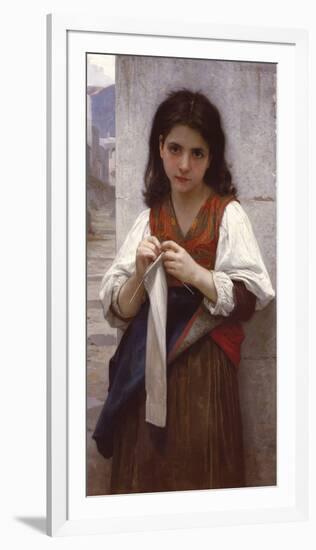 Tricoteuse-William Adolphe Bouguereau-Framed Giclee Print