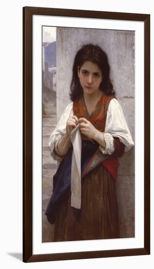 Tricoteuse-William Adolphe Bouguereau-Framed Giclee Print