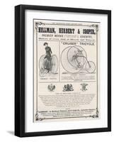 Tricycle Advertisement-null-Framed Art Print