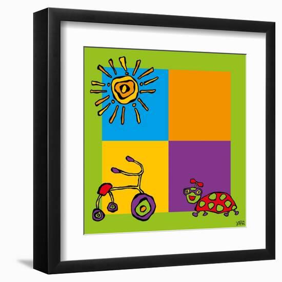 Tricycle-Yaro-Framed Art Print