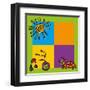 Tricycle-Yaro-Framed Art Print