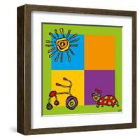 Tricycle-Yaro-Framed Art Print