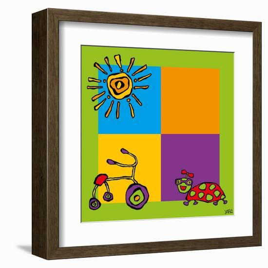 Tricycle-Yaro-Framed Art Print