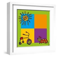 Tricycle-Yaro-Framed Art Print