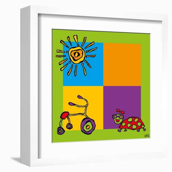 Tricycle-Yaro-Framed Art Print