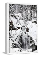 Trieberg waterfalls in winter, Black Forest, Baden-Wurttemberg, Germany-Markus Lange-Framed Photographic Print