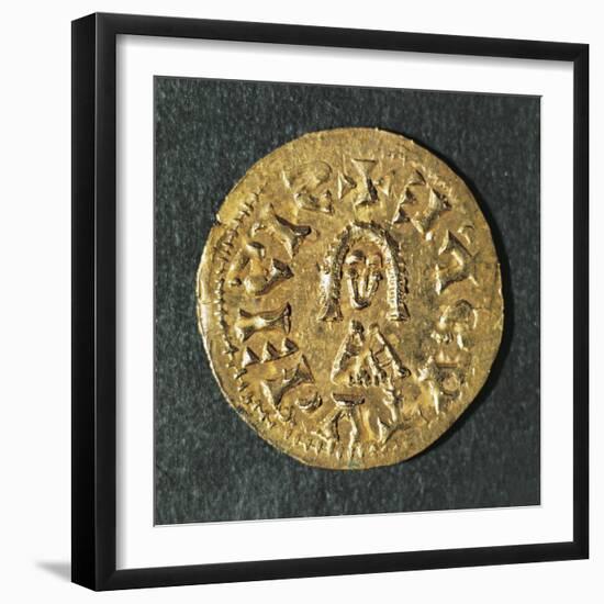 Triens of Recared I, King of Visigoths in Spain, Verso, Visigothic Coins, 6th Century-null-Framed Giclee Print