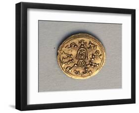 Triens of Recared I, King of Visigoths in Spain, Verso. Visigothic Coins, 6th Century-null-Framed Giclee Print