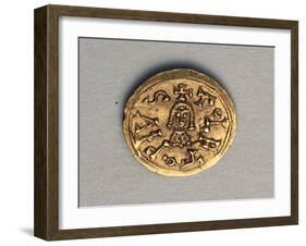 Triens of Recared I, King of Visigoths in Spain, Verso. Visigothic Coins, 6th Century-null-Framed Giclee Print