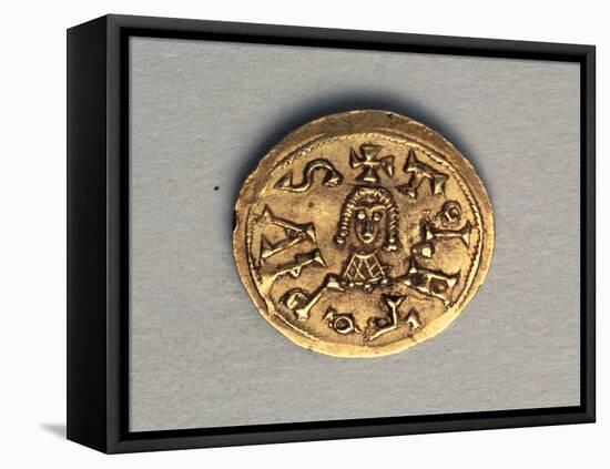 Triens of Recared I, King of Visigoths in Spain, Verso. Visigothic Coins, 6th Century-null-Framed Stretched Canvas
