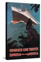 Trieste Cruise Line to North and South America-A. Dondov-Stretched Canvas