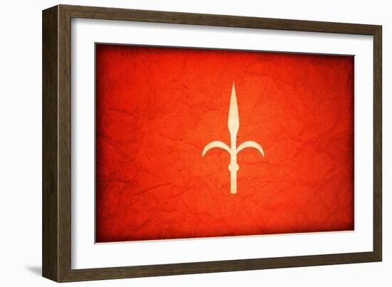 Trieste Flag-michal812-Framed Art Print