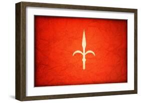 Trieste Flag-michal812-Framed Art Print