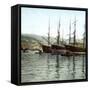 Trieste (Italy), the Port Seen from St, Charles' Jetty, Circa 18905-Leon, Levy et Fils-Framed Stretched Canvas