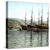 Trieste (Italy), the Port Seen from St, Charles' Jetty, Circa 18905-Leon, Levy et Fils-Stretched Canvas