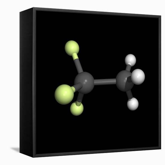 Trifluoroethane Molecule-Friedrich Saurer-Framed Stretched Canvas