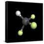 Trifluoromethane Molecule-Friedrich Saurer-Framed Stretched Canvas