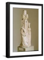 Triform Herm of Hecate, Marble Sculpture, Attic Period, 3rd Century-null-Framed Giclee Print