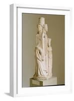 Triform Herm of Hecate, Marble Sculpture, Attic Period, 3rd Century-null-Framed Giclee Print