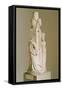 Triform Herm of Hecate, Marble Sculpture, Attic Period, 3rd Century-null-Framed Stretched Canvas