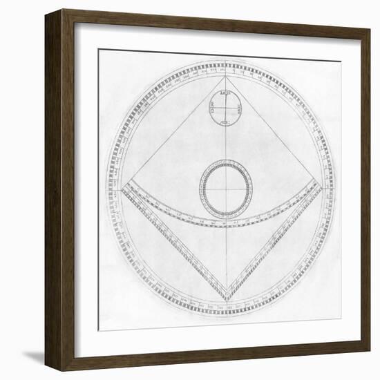 Trigonometry Calculator, 17th Century-Middle Temple Library-Framed Premium Photographic Print