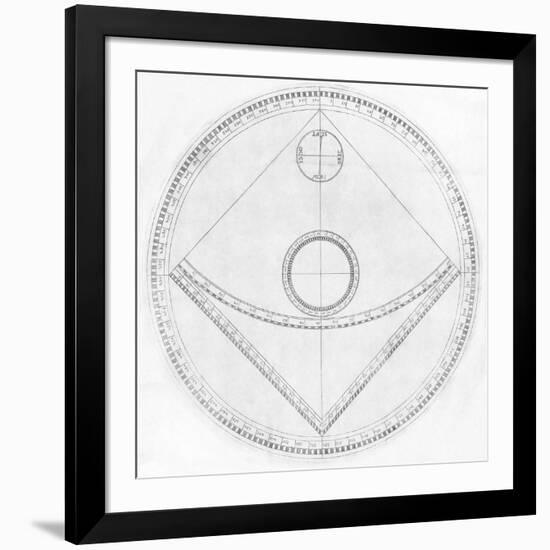 Trigonometry Calculator, 17th Century-Middle Temple Library-Framed Photographic Print