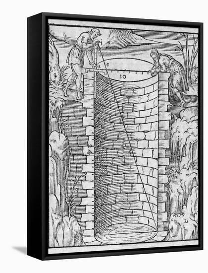 Trigonometry In Distance Measurement-Middle Temple Library-Framed Stretched Canvas