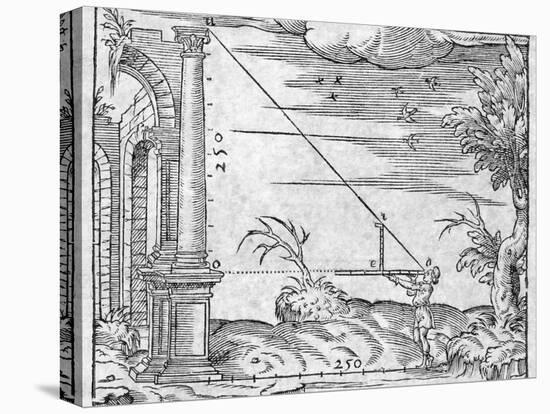 Trigonometry In Distance Measurement-Middle Temple Library-Stretched Canvas