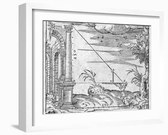 Trigonometry In Distance Measurement-Middle Temple Library-Framed Photographic Print