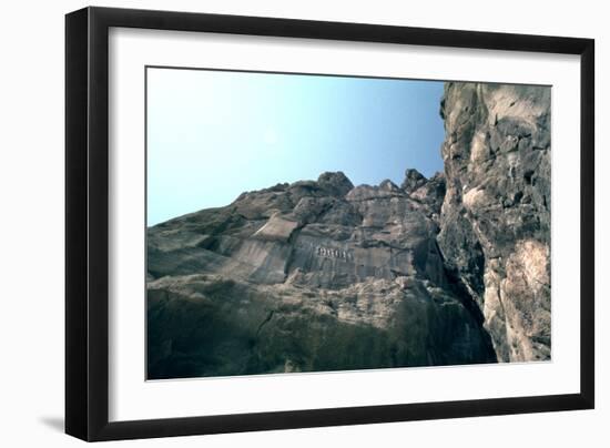 Trilingual Relief of Darius, Bisitun, Iran-Vivienne Sharp-Framed Photographic Print