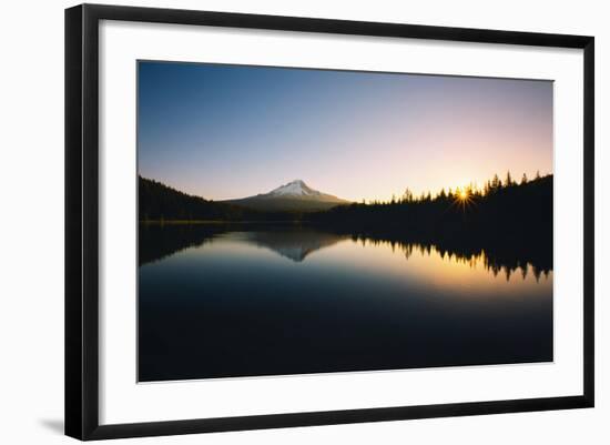 Trillium Daybreak Mount Hood Wilderness Oregon-Vincent James-Framed Photographic Print