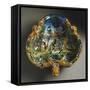 Trilobate Bowl Depicting Hannibal Crossing Alps, Ceramic, Fontana Workshop, Urbino, Marche, Italy-null-Framed Stretched Canvas