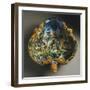 Trilobate Bowl Depicting Hannibal Crossing Alps, Ceramic, Fontana Workshop, Urbino, Marche, Italy-null-Framed Giclee Print