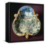 Trilobate Bowl with Scene from Stories of Hannibal, Ca 1560-1570-null-Framed Stretched Canvas