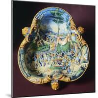 Trilobate Bowl with Scene from Stories of Hannibal, Ca 1560-1570-null-Mounted Giclee Print