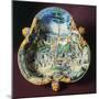Trilobate Bowl with Scene from Stories of Hannibal, Ca 1560-1570-null-Mounted Giclee Print