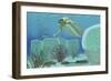 Trilobites Try to Hide from Predator Opabinia-Stocktrek Images-Framed Premium Giclee Print