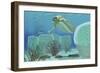 Trilobites Try to Hide from Predator Opabinia-Stocktrek Images-Framed Art Print