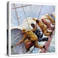 "Trim the Sails!,"March 18, 1933-Anton Otto Fischer-Stretched Canvas