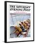 "Trim the Sails!," Saturday Evening Post Cover, March 18, 1933-Anton Otto Fischer-Framed Giclee Print