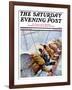 "Trim the Sails!," Saturday Evening Post Cover, March 18, 1933-Anton Otto Fischer-Framed Giclee Print