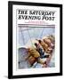 "Trim the Sails!," Saturday Evening Post Cover, March 18, 1933-Anton Otto Fischer-Framed Giclee Print