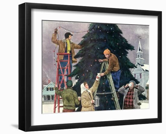 Trimming Christmas Tree, 1948-null-Framed Giclee Print